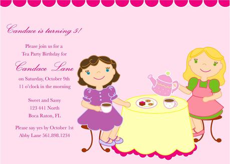 Child Birthday Party Invitations