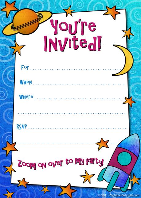 Child Birthday Party Invitations