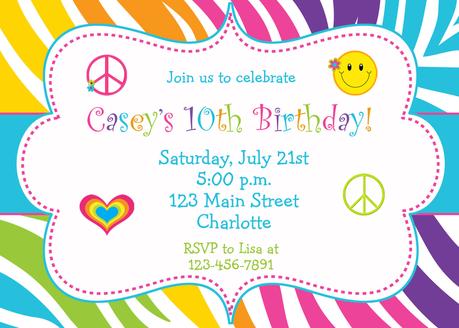 Child Birthday Party Invitations