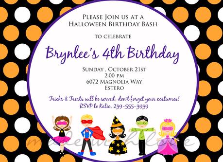 Child Birthday Party Invitations