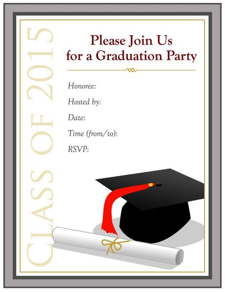 Graduation Invitation Templates Free Download