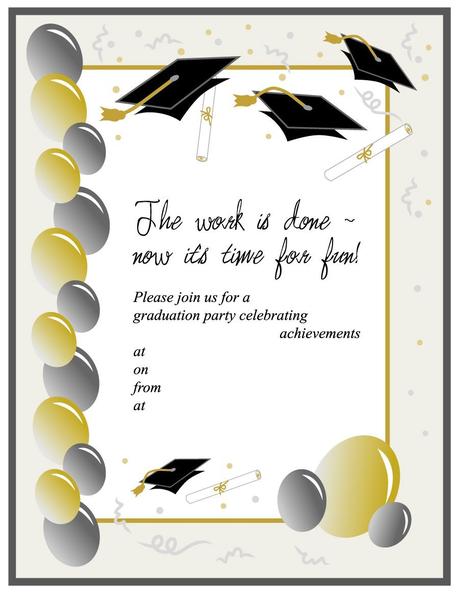 Graduation Invitation Templates Free Download