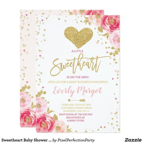 Valentine Baby Shower Invitations