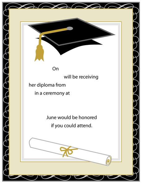 Cheap Graduation Invitation