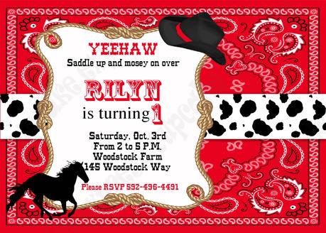 Free Printable Horse Birthday Invitations