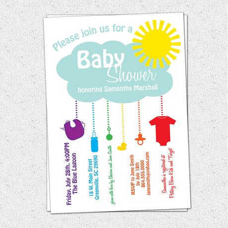 Gender Neutral Baby Shower Invites