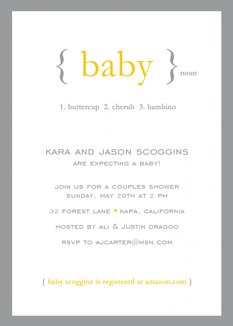 Gender Neutral Baby Shower Invites