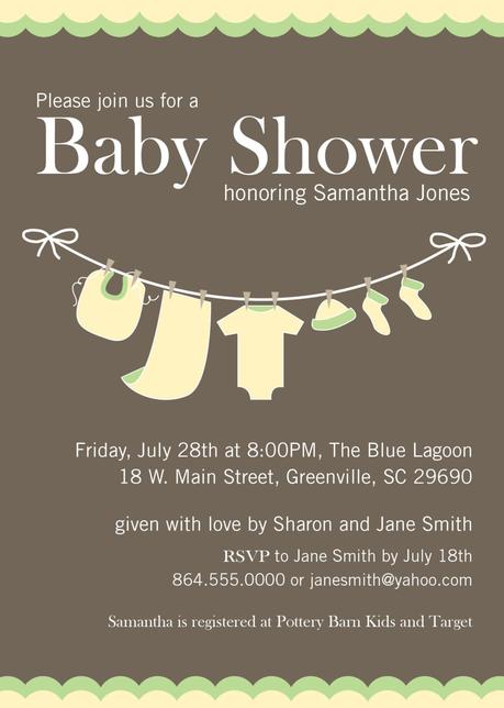 Gender Neutral Baby Shower Invites