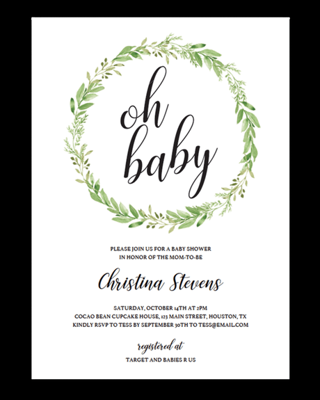 Gender Neutral Baby Shower Invites