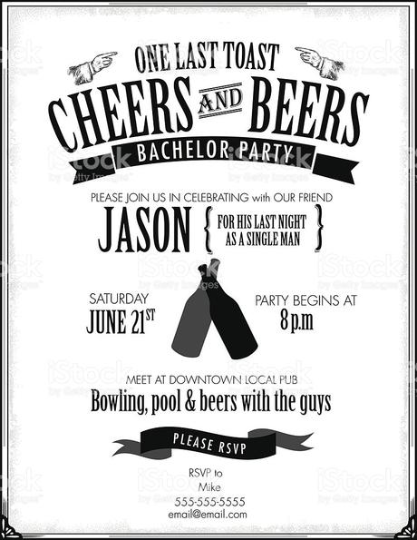 Bachelor Party Invitation Template