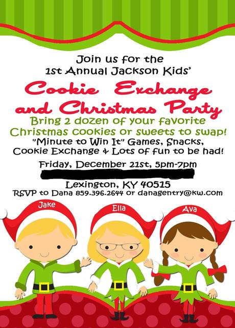 Kids Christmas Party Invitations