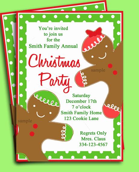 Kids Christmas Party Invitations