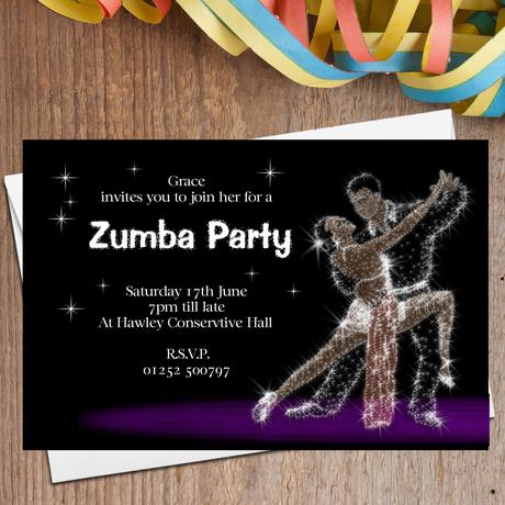 Neon Dance Party Invitations