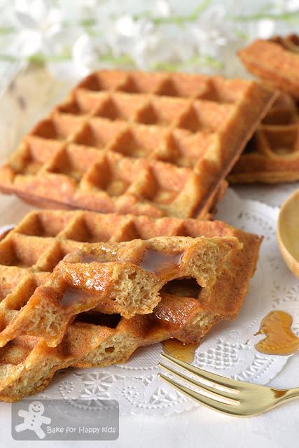 crispy butter nestum cereal waffles