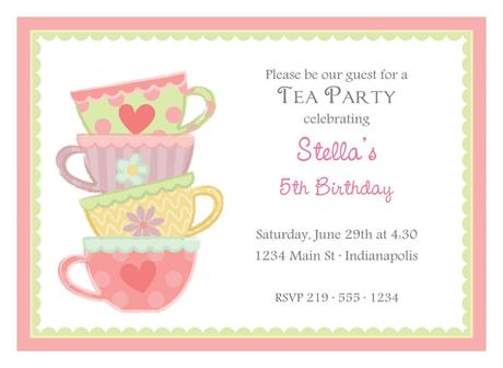 Cheap Tea Party Invitations