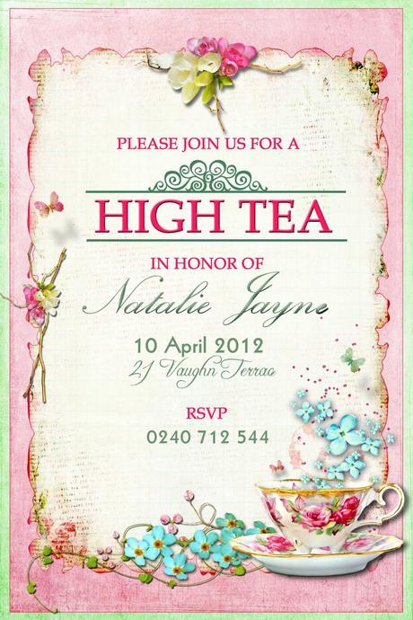 Cheap Tea Party Invitations