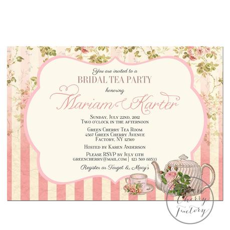 Cheap Tea Party Invitations