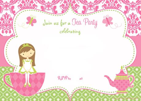 Cheap Tea Party Invitations