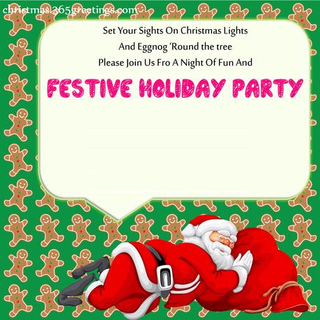 Blank Christmas Party Invitations