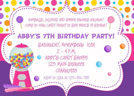 Invites For Birthday Party