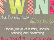 Twin Baby Shower Invitation