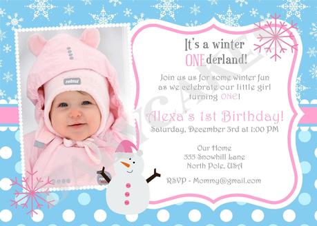 1st Birthday Party Invitations