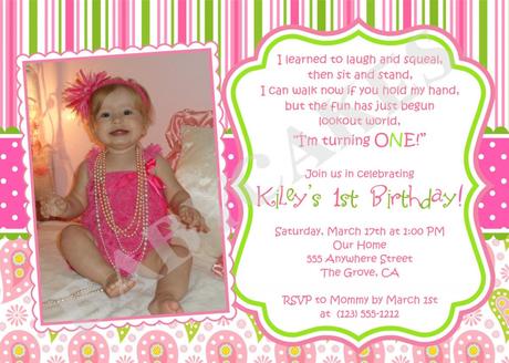 1st Birthday Party Invitations