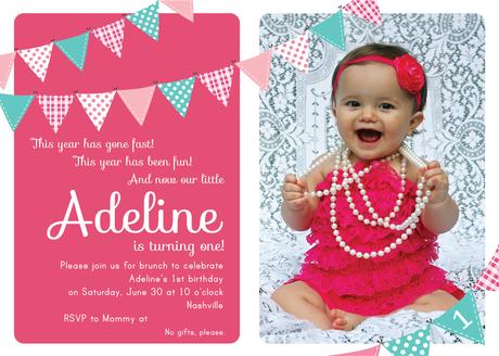 1st Birthday Party Invitations