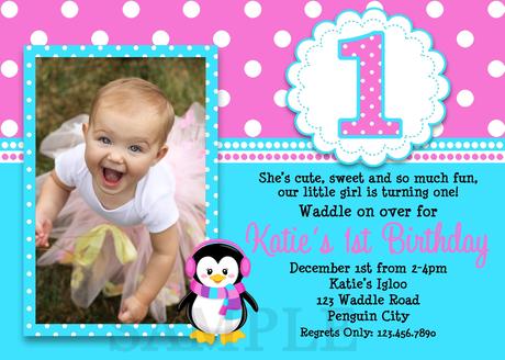 1st Birthday Party Invitations