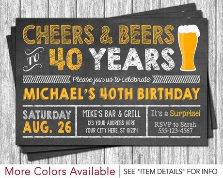 Surprise 30th Birthday Invitations For Men