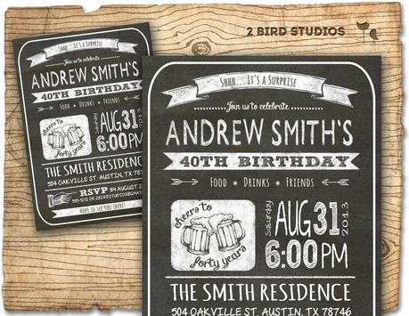 Surprise 30th Birthday Invitations For Men