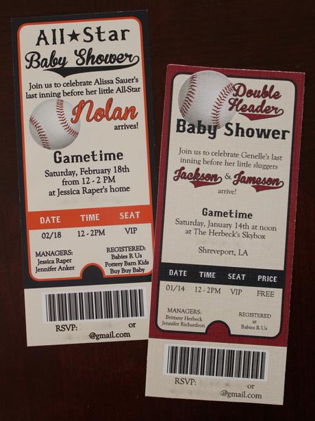 Baby Shower Ticket Invitation Template