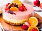Strawberry Orange Cheesecake with Coconut Crust (Gluten Free, Paleo Vegan)