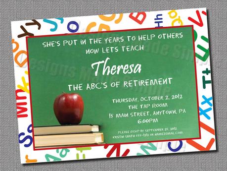 Teacher Graduation Invitations