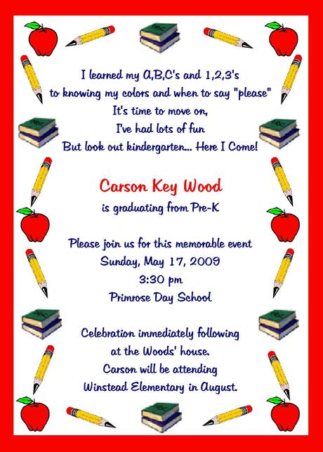 Teacher Graduation Invitations