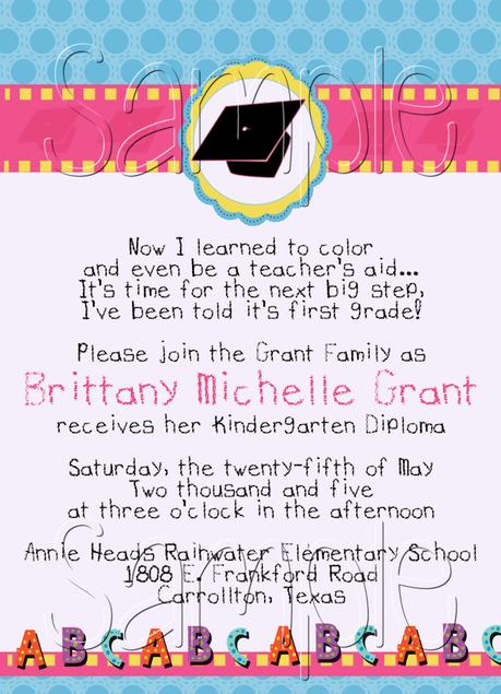 Teacher Graduation Invitations