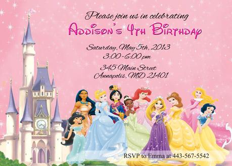 Disney Party Invitations