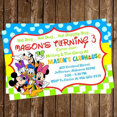 Disney Party Invitations