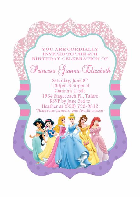 Disney Party Invitations