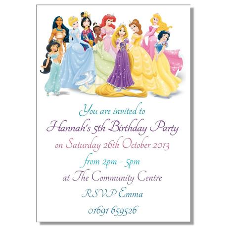 Disney Party Invitations