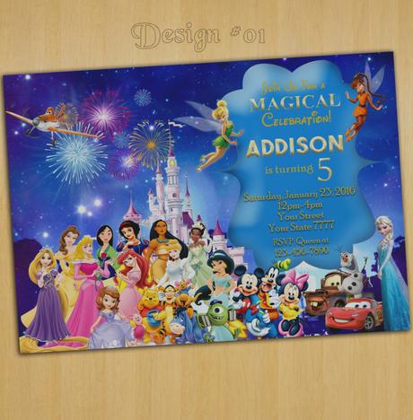 Disney Party Invitations