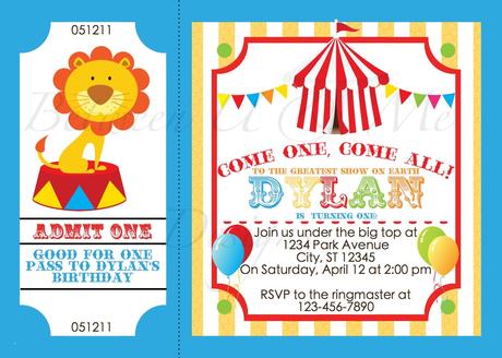 Circus Party Invitation