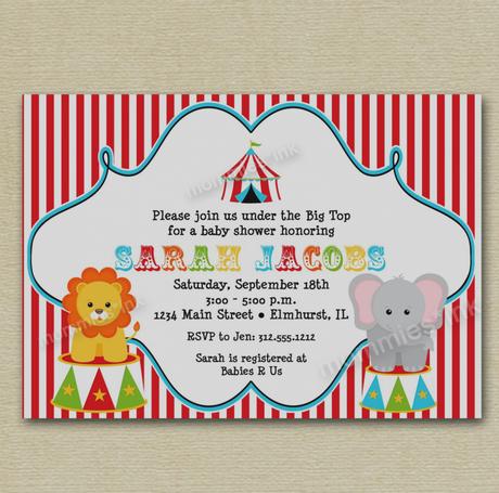 Circus Party Invitation