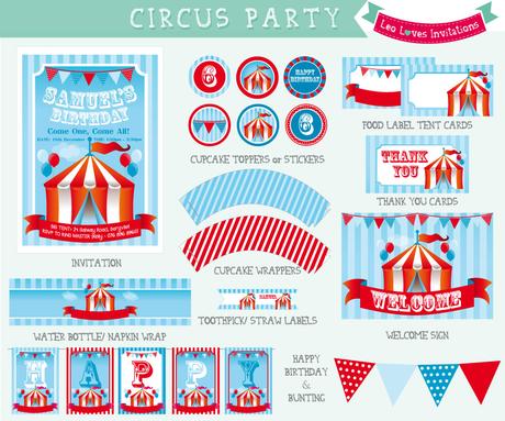 Circus Party Invitation