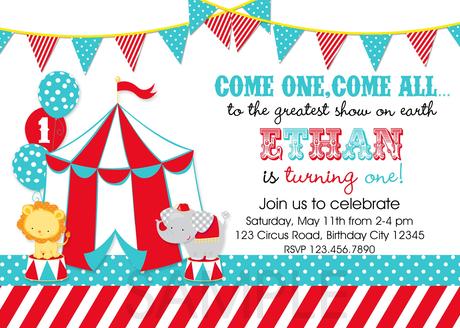 Circus Party Invitation