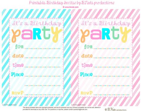 Print Party Invitations Online