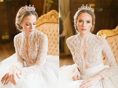 Opulent styled shoot in a manor house