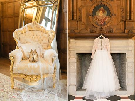 Opulent styled shoot in a manor house