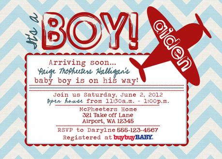 Baby Shower Invitation Postcards