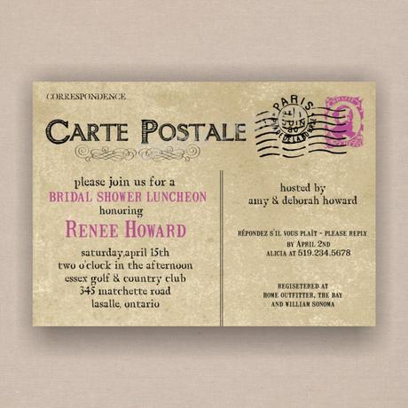 Baby Shower Invitation Postcards